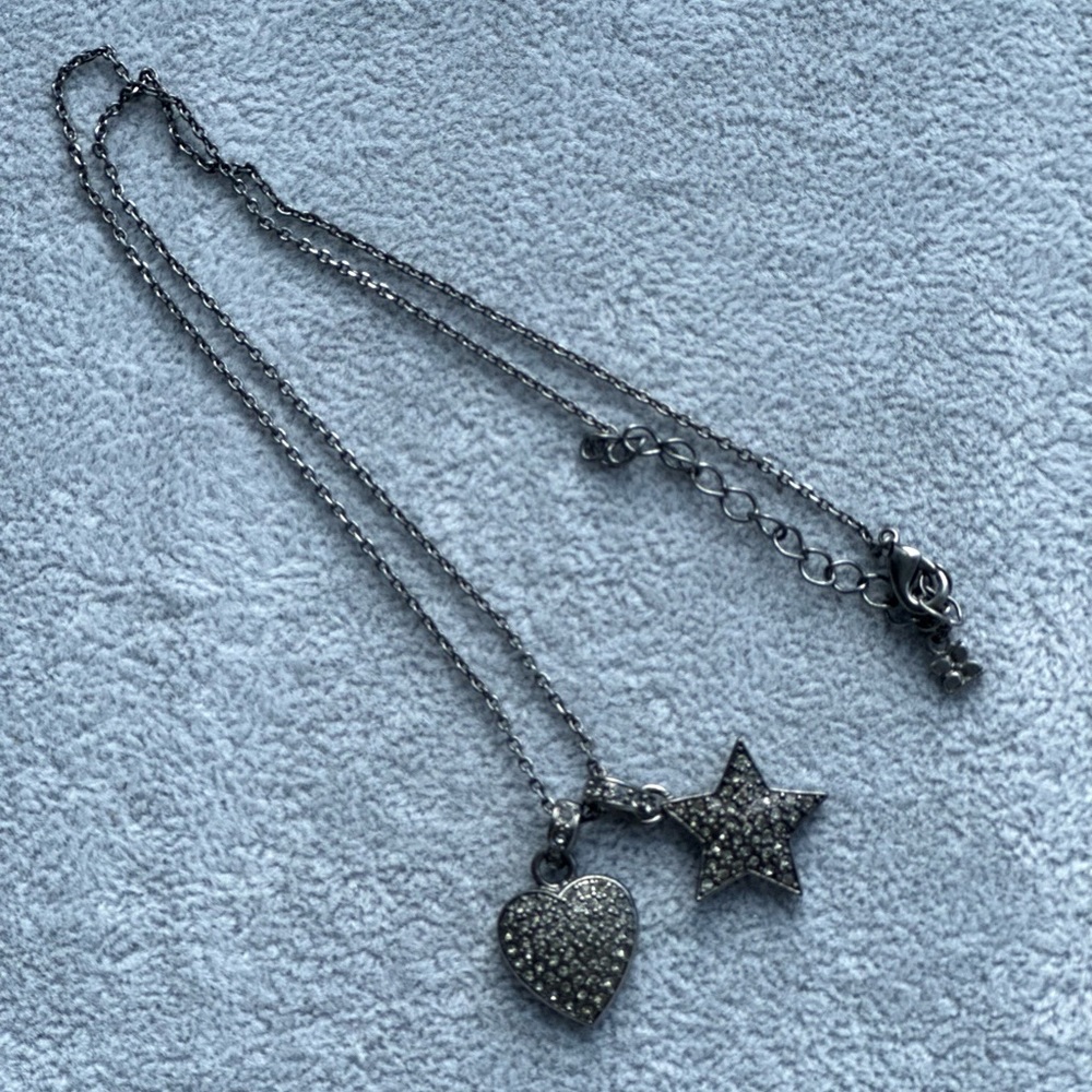 Star and Heart Necklace from BCBG